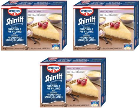 Dr Oetker Shirriff Pudding Pie Filling Vanilla G Oz Pack