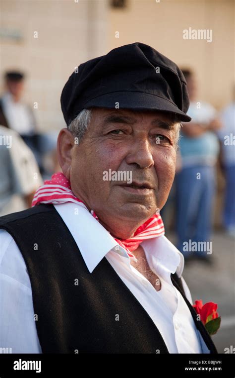 Maltese Man In Traditional Costume Stock Photo Alamy