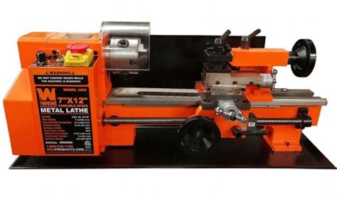 Wen 3455 Variable Speed 7 Inch X 12 Inch Benchtop Metal Lathe For Sale