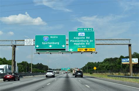 Interstate 85 North Greenville County Aaroads South Carolina