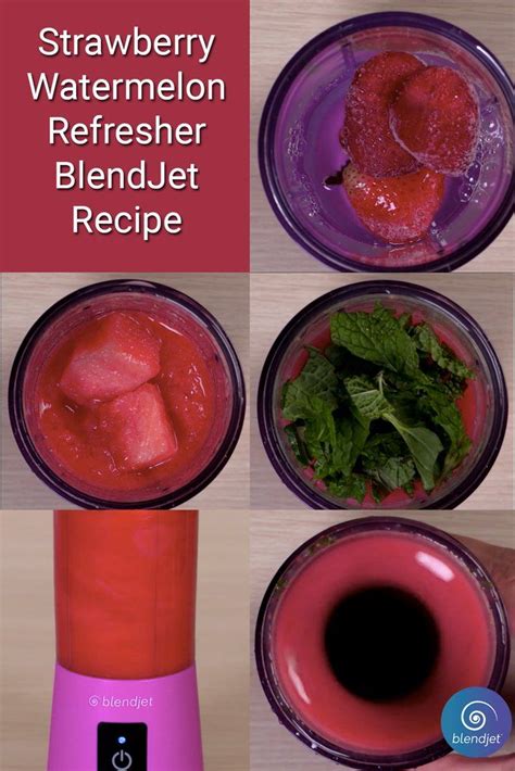 How To Make A Strawberry Refresher Blendjet® Recipe Recipe
