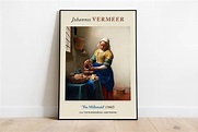 Johannes Vermeer Print the Milkmaid 1660 Aesthetic Wall - Etsy