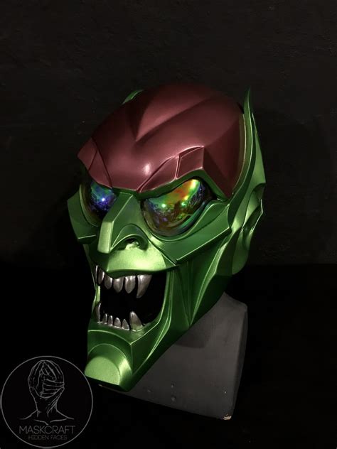 Green Goblin Helmet Inspired Spider Man Universe Marvel Comics Etsy