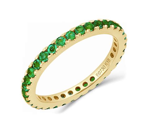 Yellow Gold Emerald Ring Brooks Diamonds