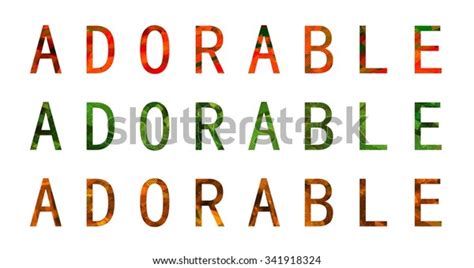 Adorable Word Stock Illustration 341918324 Shutterstock