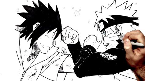Images Of Naruto Shippuden Easy Naruto And Sasuke Drawing