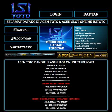 isitoto wap login