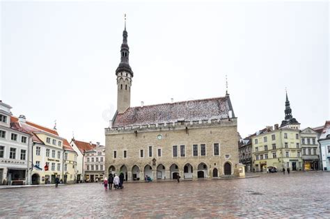 Town Hall In Old Tallinn Editorial Photography Image Of City 222219872
