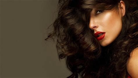 Woman Red Lips Style Red Brunette Girl Model Lips Woman Style HD Wallpaper Peakpx