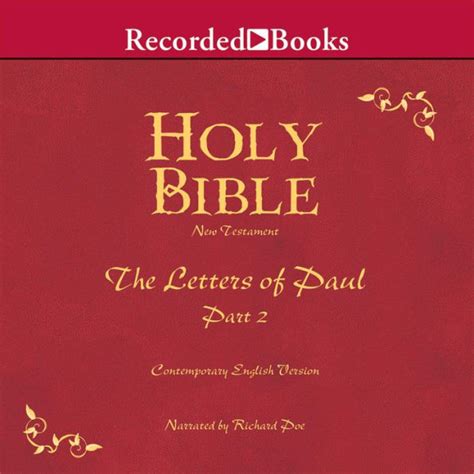 Holy Bible New Testament Letters Of Paul Part 2 By Various Richard
