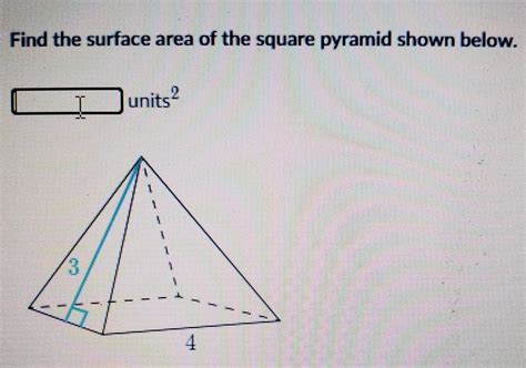 Surface Area Of Square Pyramid Worksheet