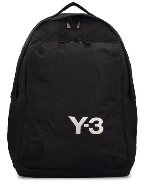 Y 3 Classic Logo Backpack In Black Modesens