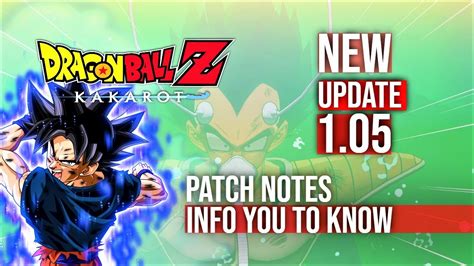 Don't just fight as goku. New Dragon Ball Z Kakarot 1.05 Update Patch Notes Gaming News 2020 - YouTube