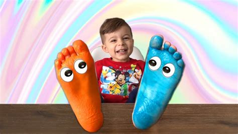 Learn Colors For Kids With Feet Painting Colors Song Baby Nursery
