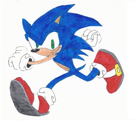 Sonic The Hedgehog Marker Drawing By Silverplays97 On Deviantart