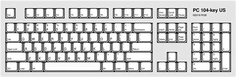 Computer Keyboard Outline