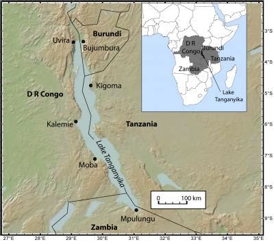 Lake tanganyika is an african great lake. Lake Tanganyika Map image | EurekAlert! Science News
