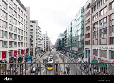 Berlin Germany September 5 2018 View Of The Shopping Street At