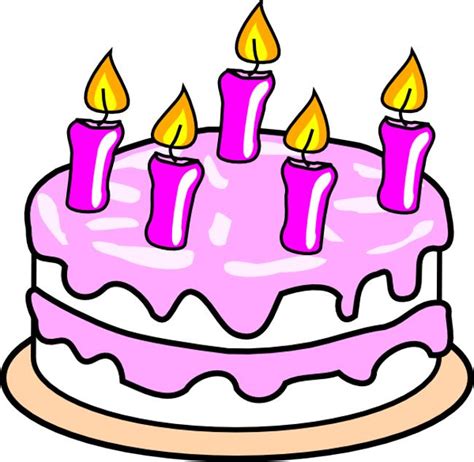 Birthday Cake With Lots Of Candles Clipart Free Download On Clipartmag