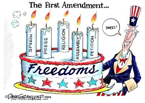 Political First Amendment Cartoon