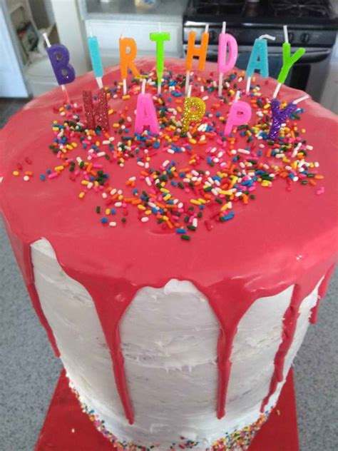 Wow Diy Epic Tall Birthday Cake My Silly Squirts