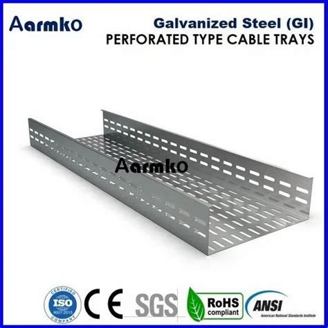 Galvanized Iron Pre Galvanized Gi Perforated Cable Tray For Industrial
