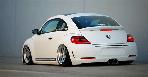 Stanced Volkswagen Beetle 3 Cars One Love
