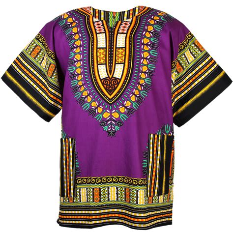 African Dashiki Mexican Poncho Hippie Tribal Ethic Boho Shirt Purple