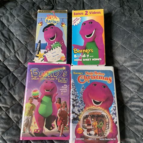 Barney And Friends Lot Of 5 Vhs Birthday Home Sweet Homes Bonus 2 Pack