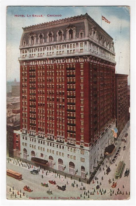 Hotel La Salle Chicago Illinois Il Postcard 1913 Vo Hammon Publishing Chicago Illinois