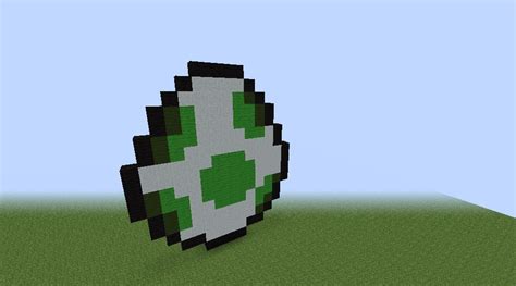 Yoshi Egg Pixel Art Minecraft Project