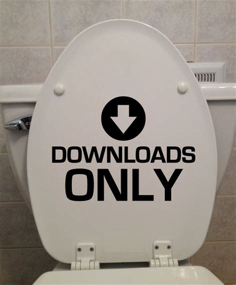 Aliexpress Com Buy YINGKAI Funny Bathroom Toilet Decal Downloads Only Toilet Seat Decal Vinyl