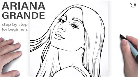 How To Draw Ariana Grande Step By Step For Beginners Tutorial Youtube