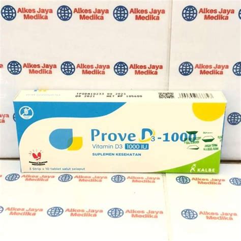 Jual Prove D3 1000 Iu Box Isi 30 Tablet Vitamin D Di Seller Alkes Jaya Medika Cipondoh Indah