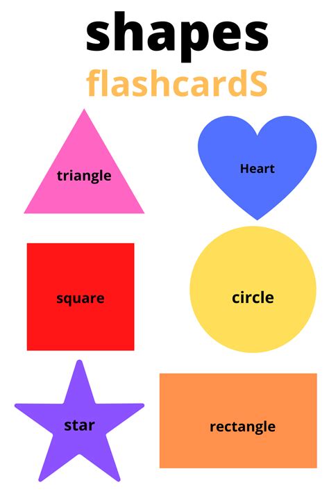 Engaging Shapes Flash Cards For Preschoolers And Toddlers