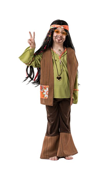 Costume Hippie Love And Peace Da Bambino Per 1425