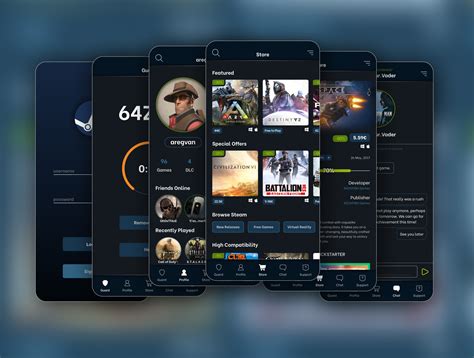 Steam Mobile App Redesign Ui By Areg Vanetsyan On Dribbble