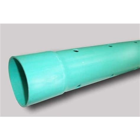 Pvc Perforated Sewer And Drain Pipe 6 In X 20 Ft Sdr