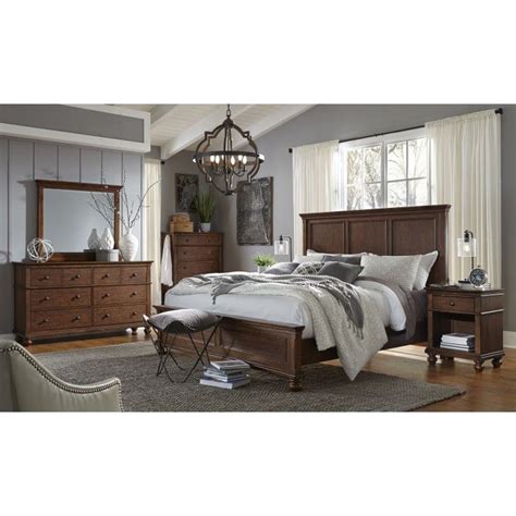 Carol house furniture features a large selection of quality living room, bedroom, dining room, home office, and entertainment. Aspenhome Oxford 4pc Panel Bedroom Set in Whiskey Brown ...