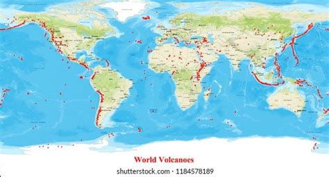 Volcanoes Of The World Map