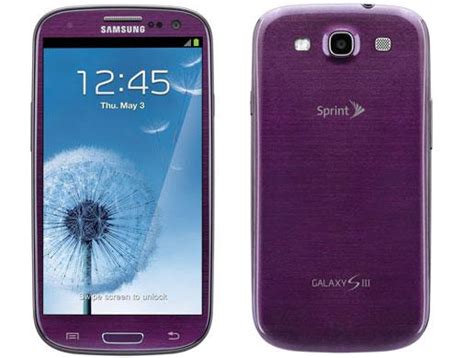 Samsung Galaxy S3 In Amethyst Purple On Sprint Arrives Ubergizmo