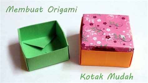 Diy Origami T Box Cara Membuat Kotak Hadiah Dari Kertas Youtube My