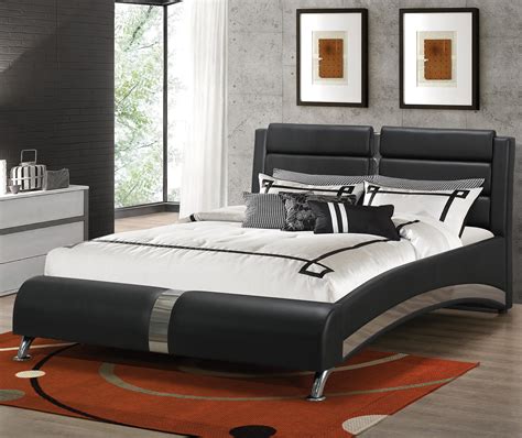 Coaster Upholstered Beds Modern Queen Jeremaine Upholstered Bed A1 Furniture And Mattress