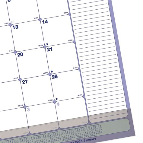 Blueline 12 Month Monthly Desk Pad Calendar With Vinyl Strip 21 14 X