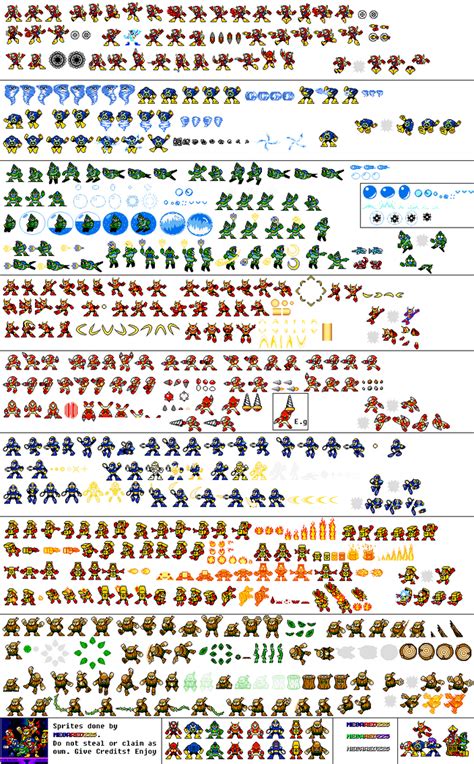 Sprite Mega Man Robot Masters