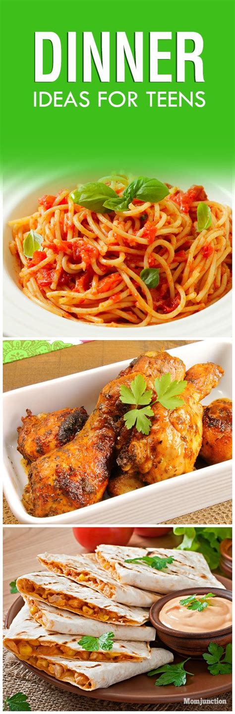 These dinner ideas are packed with flavor, vegetables and variety. Top 10 Dinner Ideas For Teens | Read more, Ideas and Tops