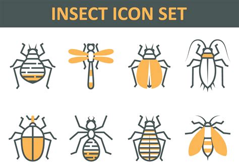 Insect Icon Set 134624 Vector Art At Vecteezy