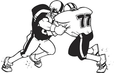 1100 Football Player Being Tackled Stock Illustrations Royalty Free
