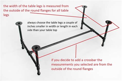 Industrial Pipe Legs For Round Tableblack Iron Pipe Frame For Round