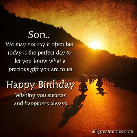 Birthday Card For Son Quotes Quotesgram